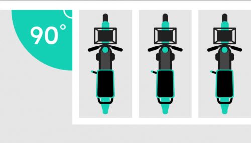 新技术助力共享电单车规范停车图片